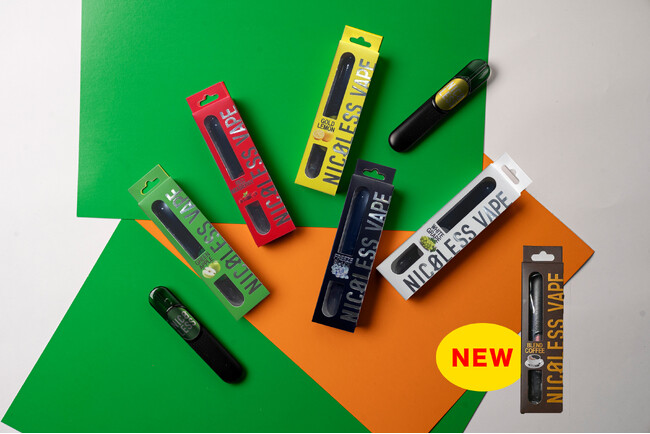 NICOLESS VAPEに限定フレーバーの珈琲が新登場！シリーズ累計販売数140万本突破のニコチン0使いきりVAPEに新フレーバー