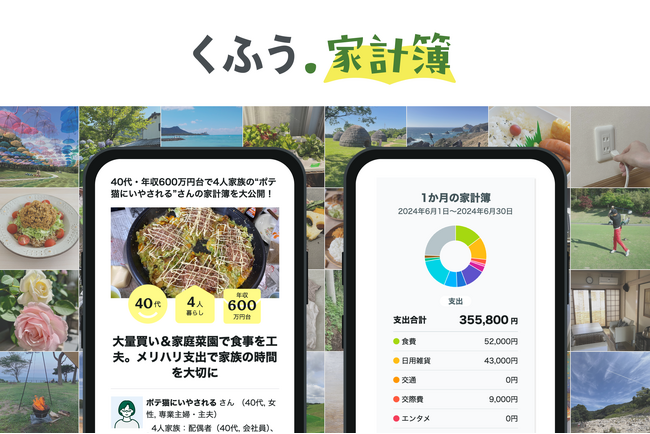 【280人の家計簿を一挙大公開】新Webサイト「くふう 家計簿」リリース！「切り詰める」よりも「殖やす」「自分らしく使う」。新時代に突入した家計管理の“リアル”を発信