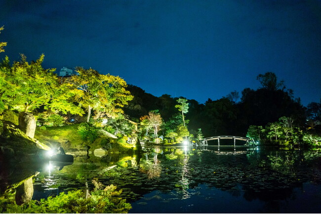 JR京都駅から徒歩10分、300年を超える歴史ある日本庭園にて普段見ることができないライトアップされた夜の庭園や、和の体験が楽しめる夜間特別拝観「渉成園秋灯り」 11月16日（土）より開催