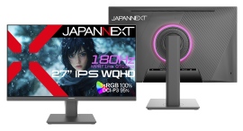 JAPANNEXTが27インチ IPSパネル搭載 180Hz対応のWQHDゲーミングモニターをAmazon限定 27,980円で10月18日(金)より発売開始