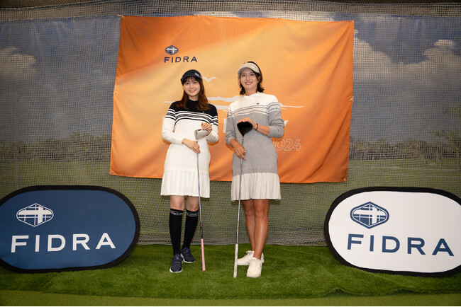 「FIDRA FRIDAY FES. 2024」キャンペーンアンバサダー・高田秋＆高島早百合プロが“ワンピース双子コーデ”を披露！100切りを目指す高田は「180Y飛んだ！」と飛距離自慢。