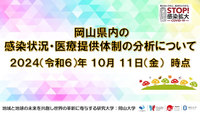 【岡山大学】岡山県内の感染状況・医療提供体制の分析について(2024年10月11日現在)