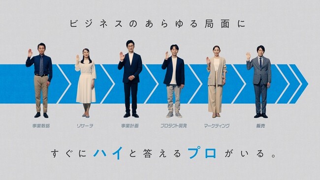 プロフェッショナル人材の総合活用支援サービス「HiPro（ハイプロ）」新CM「ハイと答えるプロ人材」篇を公開