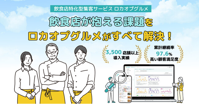 飲食店に特化した集客サービス「ロカオプグルメ」提供開始!