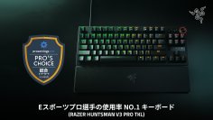 Razer、eスポーツプロシーンにおける使用率No.1のデバイスブランドに認定　～Razer製品がトッププレイヤーに広く採用され、高い評価を獲得～