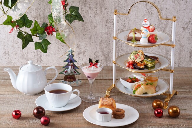 【仙台ロイヤルパークホテル】 ロビーラウンジ「フォンテーヌ」クリスマスアフタヌーンティーセット