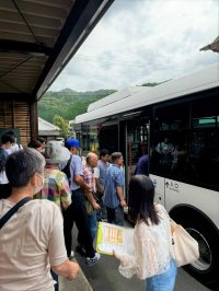 【大谷大学×丹波篠山市】11月から導入のデマンド交通「のるーと」乗車体験会を開催@福住地区‐-地域公共交通計画政策推進の一環に学生が全面協力