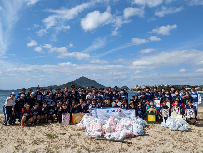 『スポGOMI甲子園2024・愛媛県大会』を開催　激闘を制したのは愛媛大学附属高校から参加の「万年日曜」チーム　参加者84人で、65.5kgのごみを集めました！