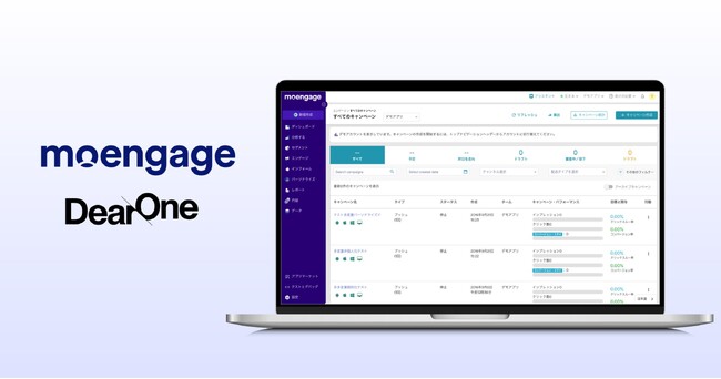 DearOne、AI搭載 高機能MA*ツール「MoEngage」の日本語でのサービス提供を2025年1月から開始