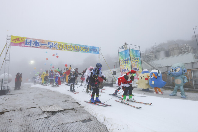富士山2合目のスキー場『スノーパーク イエティ』26年連続で日本一早く本日10月25日(金)オープン!