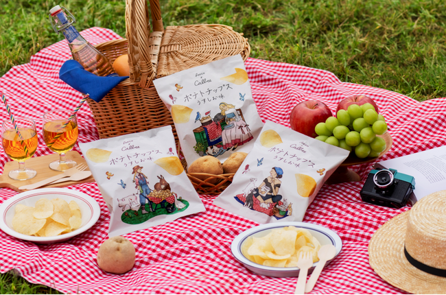 人気イラストレーターfoxcoさんと初コラボレーション！誰かにシェアしたくなるときめく3種類のデザイン『ポテトチップスクリエイターズパッケージ うすしお味』