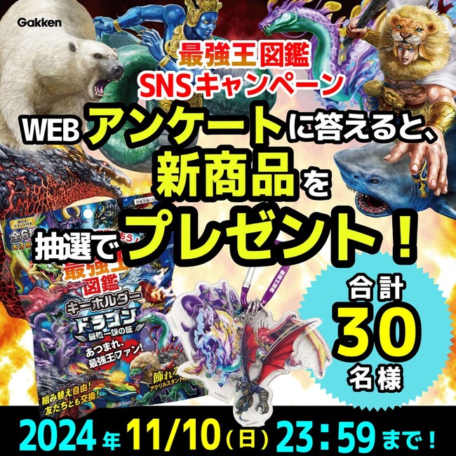 【抽選で新商品が当たる！】最強王図鑑アンケート実施中!!!