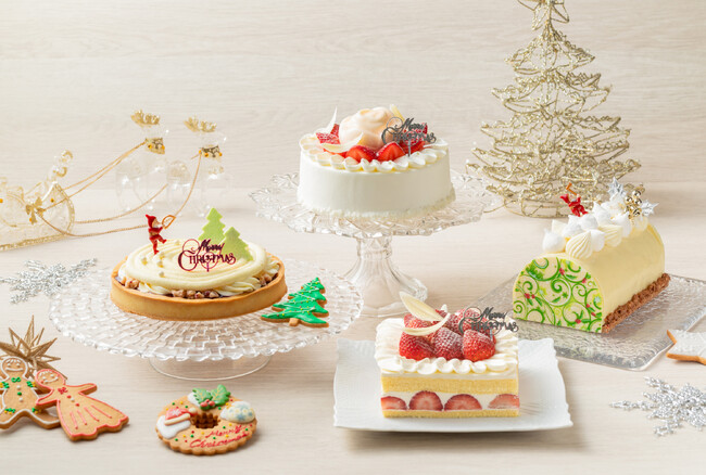 「ホワイトクリスマス」をテーマに“温かな”クリスマスを演出　ホームパーティーのダイニングを華やかに彩る4種のクリスマスケーキを販売