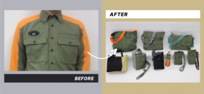 実践女子大　生活環境学科の学生がアップサイクルに挑戦。多摩都市モノレールと協力し廃棄予定の制服を使用。持続可能なサイクルに。