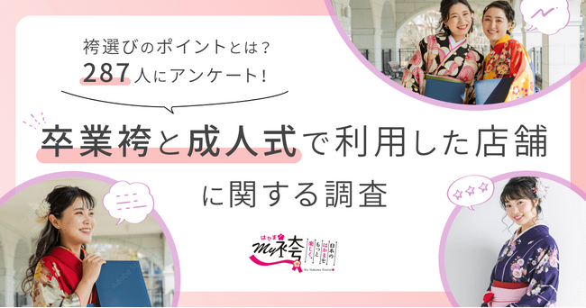 袴は成人式の振袖とは異なる店舗を選ぶ卒業生が約8割 ～振袖と袴の購入・レンタルに関するアンケート結果発表～