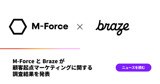 M-ForceとBrazeが顧客起点マーケティングに関する調査結果を発表