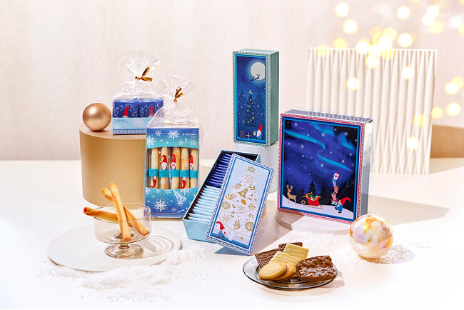 スウェーデンの妖精と幻想的なオーロラの風景が彩る「ヨックモック クリスマス コレクション2024」11月1日(金)発売