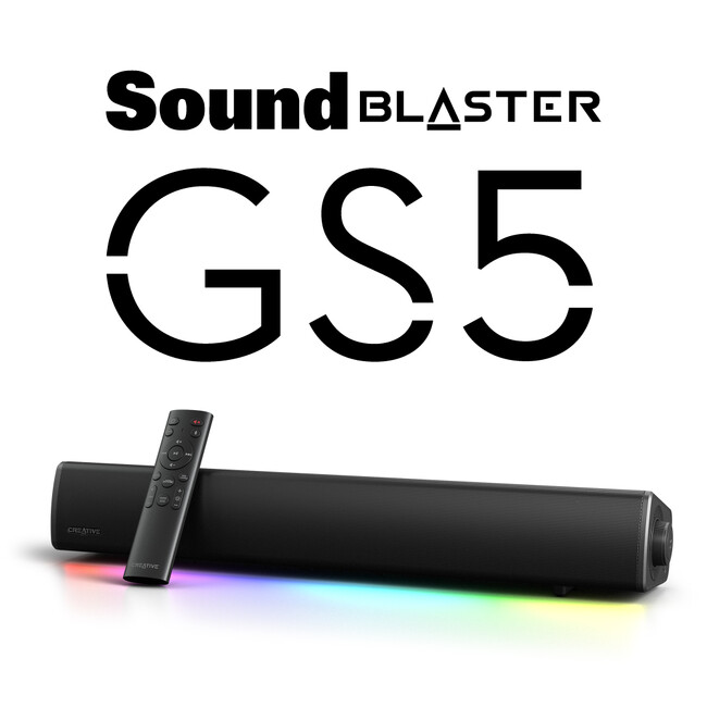 RGB ライティング搭載ゲーミング サウンドバーがパワーアップして登場　Sound Blaster GS5　発売のお知らせ