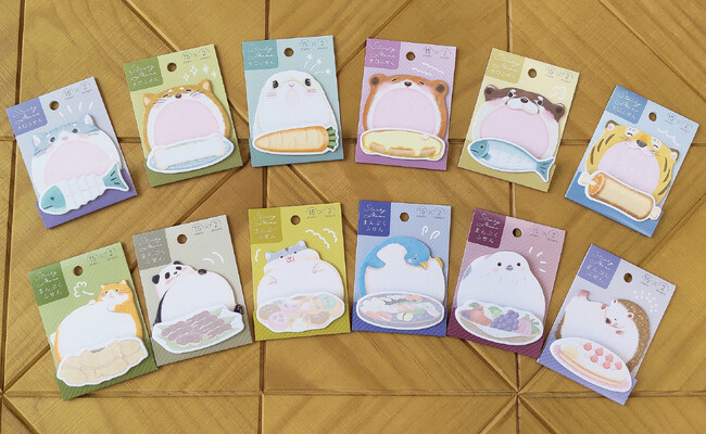 大きなお口でいただきます!たらふく食べてまん丸おなか!ユニーク&キュートな付箋シリーズ発売