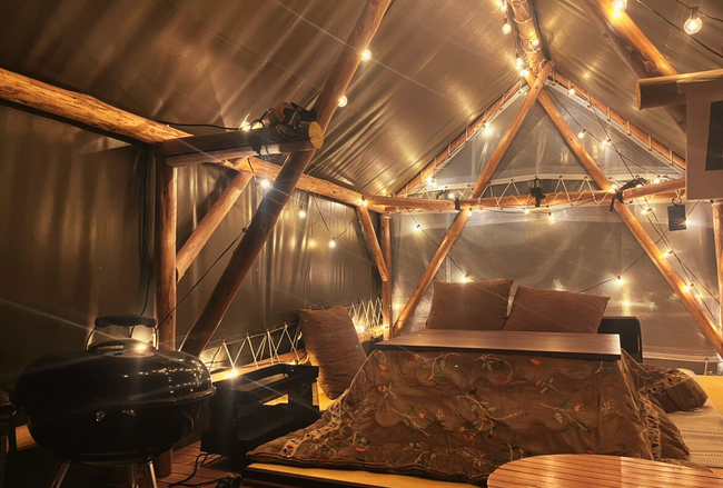 冬休みや卒業旅行にぴったりの【冬の学割プラン】が登場！　オープンから２年目を迎えるグランピング施設　ウッドデザインパーク瀬戸　冬ならではの過ごし方を紹介　愛知県瀬戸市