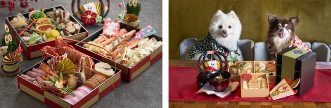大好評のオリジナルおせち三段重「迎春」（限定20セット）予約開始愛犬と一緒にお正月を豪華に祝う「愛犬用おせち」のご用意も！