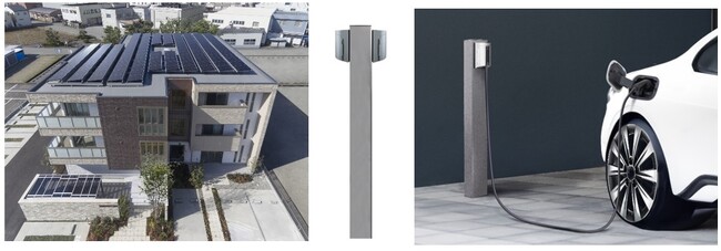 積水ハウス向け電気自動車（ＥＶ）充電器設置用ポール共同開発のお知らせ