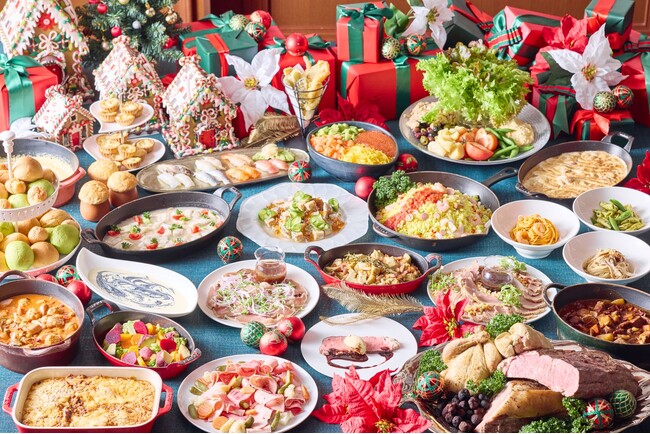 「フレンチ」をベースに、クリスマス気分を盛り上げる華やかで色彩豊かなフード&スイーツが勢ぞろい！『ジョイフルクリスマスブッフェ～フレンチグルメパレード～』期間限定開催