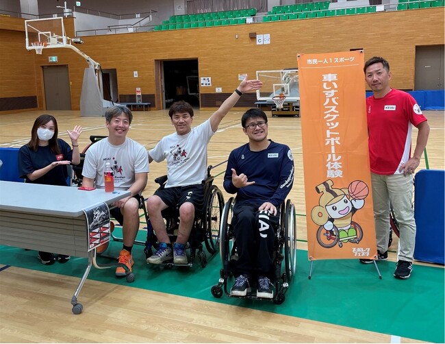 本庄市のイベント「スポレクフェスタ2024」車いすバスケットボール体験コーナーで特別講師として参加