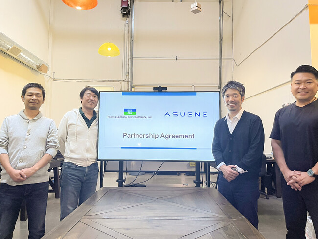アスエネUSA、エレクトロニクス商社・東京エレクトロンデバイスのアメリカ法人TOKYO ELECTRON DEVICE AMERICAと業務提携