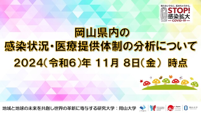 【岡山大学】岡山県内の感染状況・医療提供体制の分析について(2024年11月8日現在)