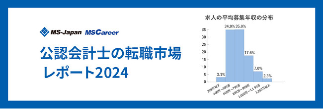 MS-Japanが「会計士の転職市場レポート2024」を公開。募集年収は平均884万円！