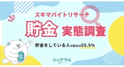 『シェアフル』スキマバイトリサーチ、貯金に関する実態調査を実施〜貯金をしている人の割合は半数以上の結果に〜