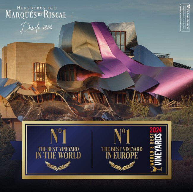 世界的なコンペティション「World's Best Vineyards 2024」においてスペインワイン「マルケス・デ・リスカル」が世界ナンバーワンに輝く！