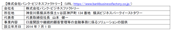 セブン銀行とバンク・ビジネスファクトリーがソニー銀行へ継続的顧客管理に関する連携サービスを初提供