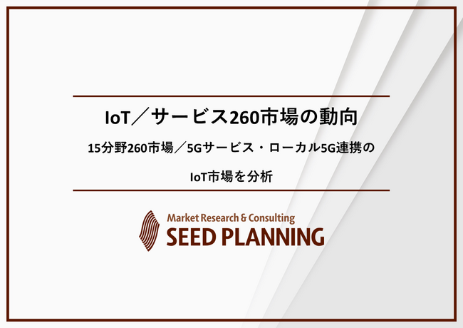 IoT/サービス260市場の実態を調査