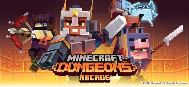 海外で人気の『Minecraft Dungeons Arcade』が日本のアミューズメント施設に登場！