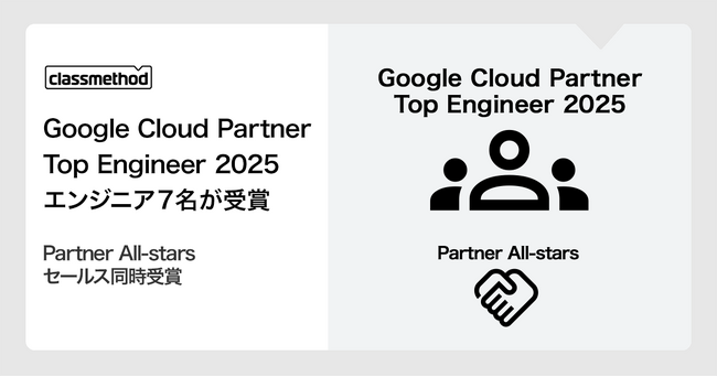 クラスメソッドから7名のエンジニアが「Google Cloud Partner Top Engineer 2025」を受賞