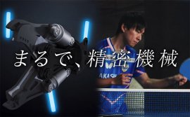 丹羽孝希選手の緻密なプレーと、緻密な設計図に基づいて作られるタグチ製品が登場する、タグチ×岡山リベッツのコラボCM第三弾