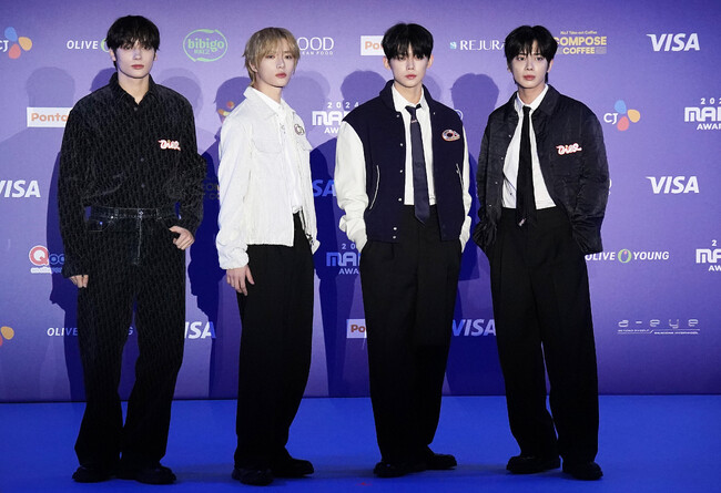 【DIOR】ディオールを纏うセレブリティ：TOMORROW X TOGETHER＠MAMA AWARDS 2024
