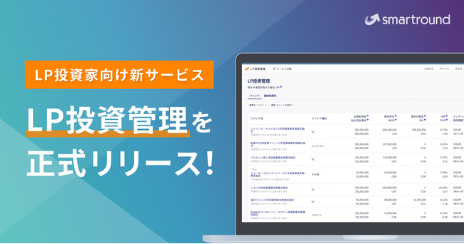 LP投資家向け新サービス「LP投資管理」を正式リリースしました！