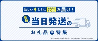 さとふる、アスクルの協力のもと最短当日発送のお礼品提供を開始