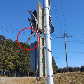 太陽光発電所盗難被害の写真-1