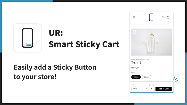 【海外向け】EC 拡張アプリ「UR: Smart Sticky Cart」を、株式会社 UnReact がリリース