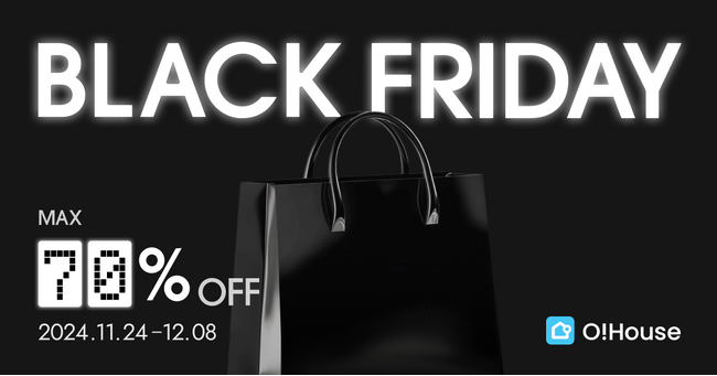 【最大70％OFF】Ohouseブラックフライデーセール12/8（日）まで開催中！