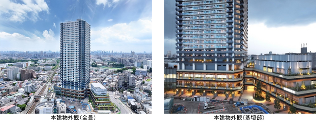 エリア最高層(※1) 39階建 十条駅前「住宅・商業・公益」一体複合施設『J& ＴERRACE（ジェイトテラス）』新築分譲マンション『THE TOWER JUJO（ザ・タワー十条）』竣工