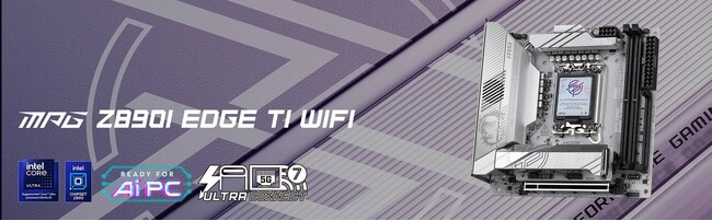 MSI、最新のIntel(R) Core(TM)Ultra プロセッサー（シリーズ2）対応のZ890チップセット搭載Mini-ITXマザーボード「MPG Z890I EDGE TI WIFI」を発売