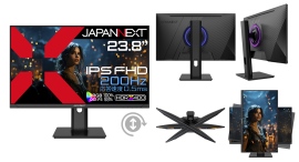 JAPANNEXTが23.8" IPSパネル 200Hz/0.5ms USB-C給電も可能なフルHDゲーミングモニターを25,980円で11月29日(金)に発売 JAPANNEXTが23.8" IPSパネル 200Hz/0.5ms USB-C給電も可能なフルHDゲーミングモニターを25,980円で11月29日(金)に発売