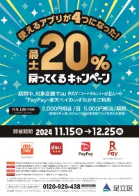 セレクション西新井店で最大20％＋最大10％戻ってくるキャンペーン12月11日より実施！「セレクション松戸店」「セレクション西船橋店」もPayPay年末感謝祭実施！