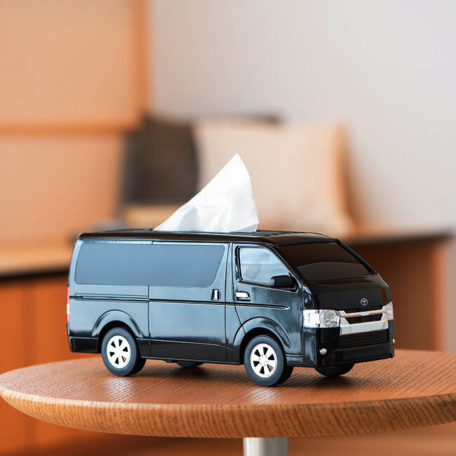 TOYOTAハイエース型ティッシュケース「ブラック」一般販売開始！