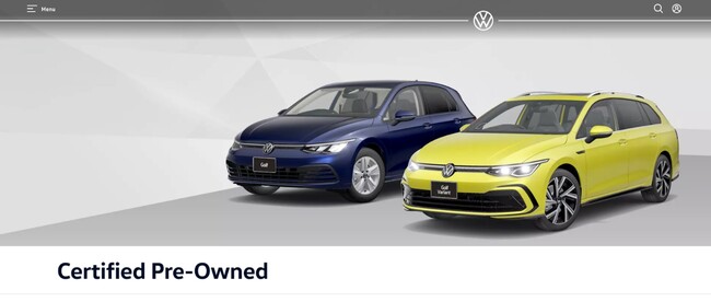 フォルクスワーゲン、認定中古車の名称を「Certified Pre-Owned（サーティファイド プレオウンド）に変更